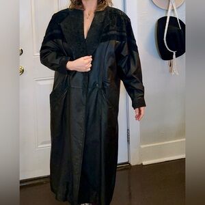 Wilson Black Patterned Leather Jacket